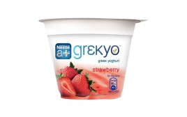 Nestle a+ Grekyo Greek Yoghurt Strawberry   Cup  100 grams